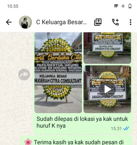 Pengiriman Papan Bunga Duka Surorejo Banyuurip