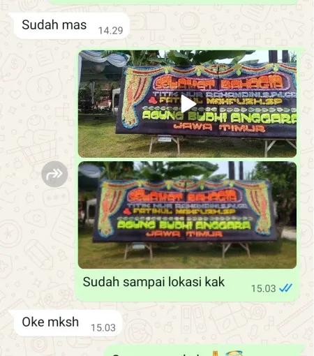 Pengiriman Papan Bunga Surorejo Banyuurip